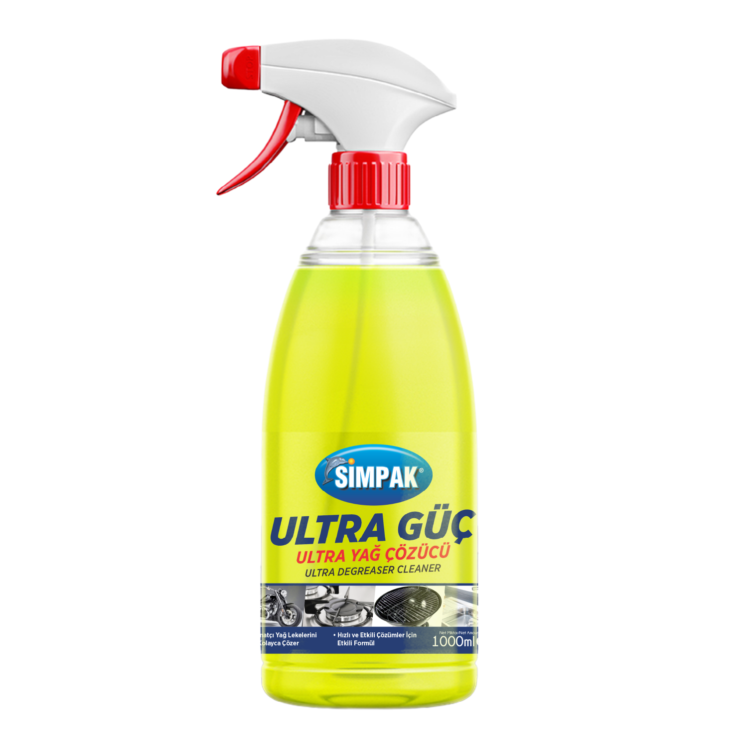 Simpak Ultra Güç Yağ Çözücü 1000 ml 1 Simpak Ultra Güç Yağ Çözücü 1000 ml