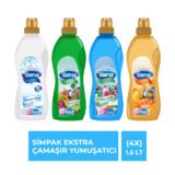 Simpak Extra Çamaşır Yumuşatıcı 1.5 LT – 4’lü Set