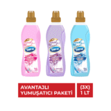 Simpak Çamaşır Yumuşatıcı 3’lü Set (Blue Soft + Lavander Soft + Pink Soft) 1 L