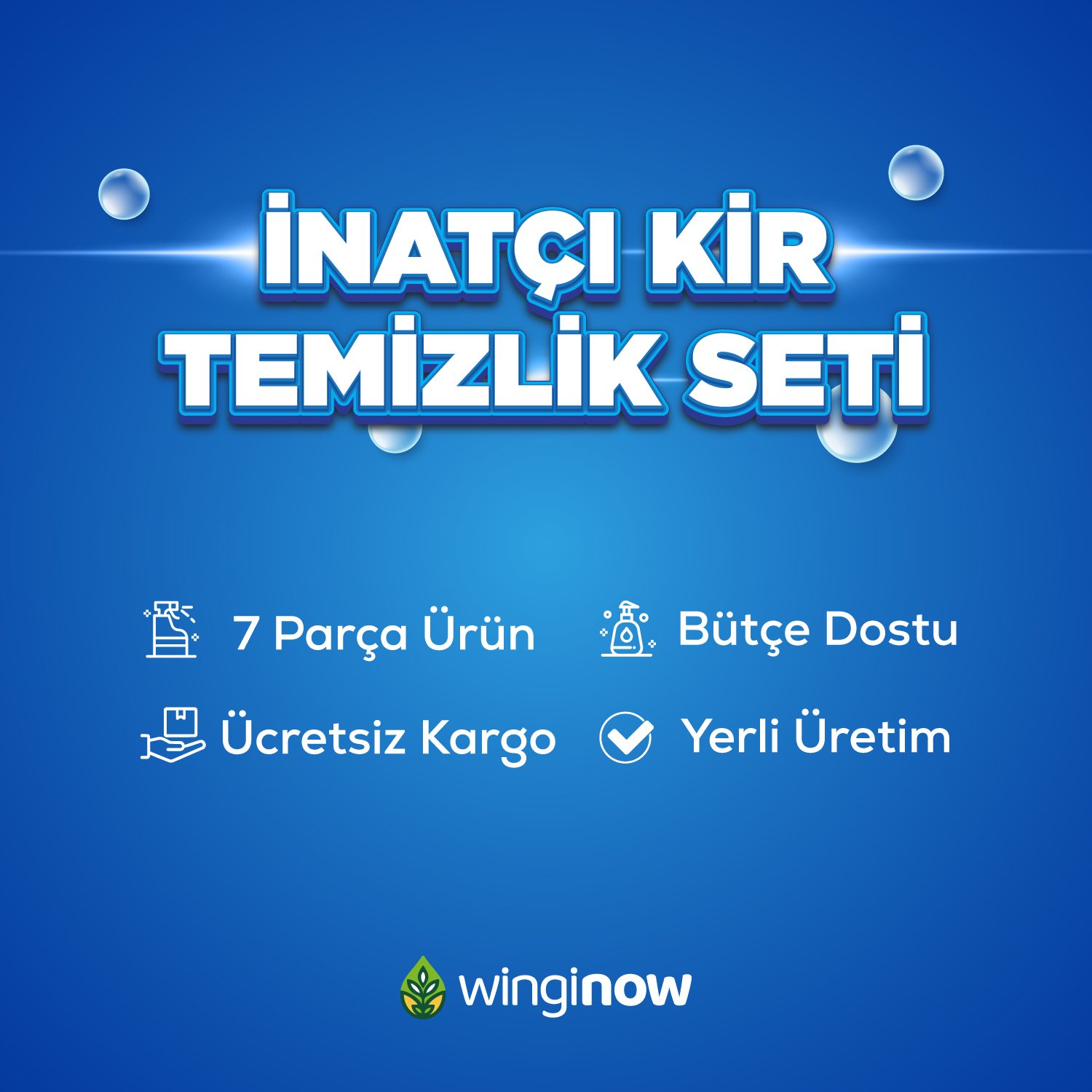 İnatçı Kir Temizlik Paketi – 7’li Temizlik Seti | 1 İnatçı Kir Temizlik Paketi – 7’li Temizlik Seti |
