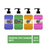 SİMPAK Sıvı El Sabunu 400 ml – 4’lü Karma Set