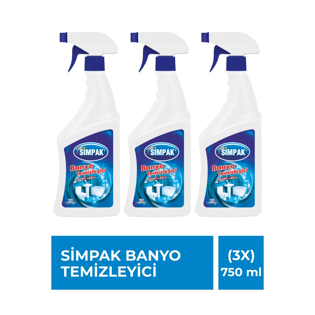 Simpak Banyo Temizleyici 750 ml – 3’lü Set 1 Simpak Banyo Temizleyici 750 ml – 3’lü Set