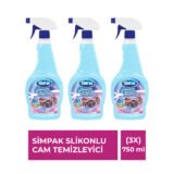 Simpak Silikonlu Cam Temizleyici 750 ml – 3’lü Ekonomik Set