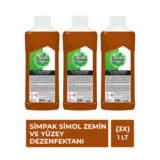 Simpak Simol Zemin ve Yüzey Dezenfektanı 1 L – 3’lü Ekonomik Set |