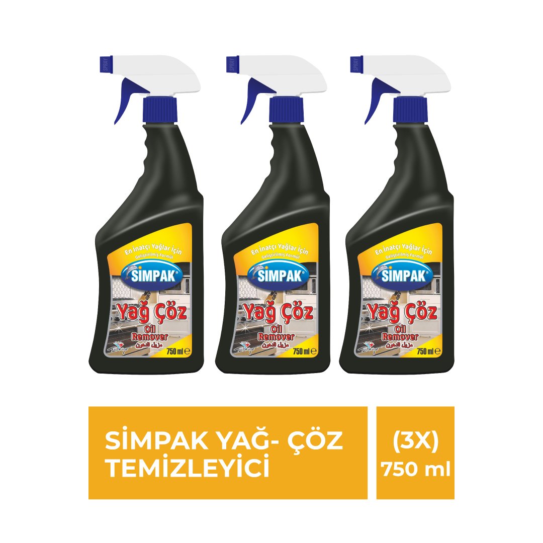 Simpak Yağ Temizleyici 750 ml – 3’lü Set 1 Simpak Yağ Temizleyici 750 ml – 3’lü Set